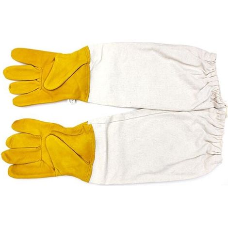 XXL Pair of Elastic Beekeeping Gloves Long Sleeve Protective Perfect for Beginner Beekeeper MUMU