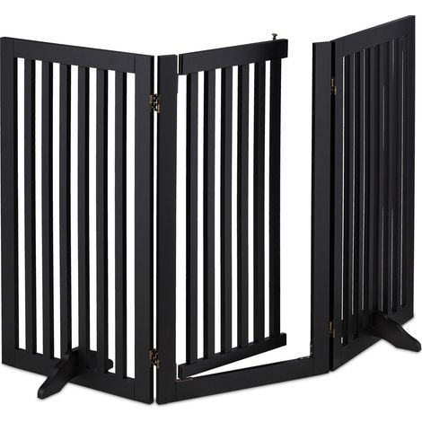Puerta de seguridad negra con puerta de 92 cm