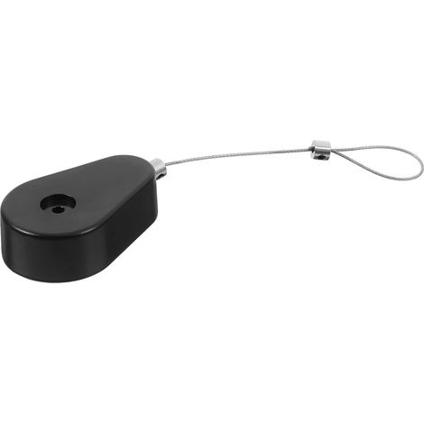 Étui Antivol pour Câble de Produit Électronique Câble en Acier 1 Mètre Rétractable Automatique Noir pour Sécurité à Domicile et Espace de Travail (1/5)