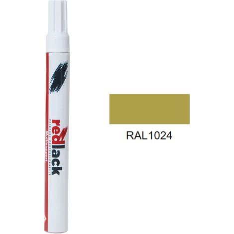 Fieltro retoque pintura 8 ml – RAL 1024 Brillo – Amarillo ocre – para múltiples superficies – Redlack