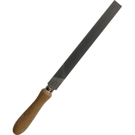 LIMA PIATTA MEZZODOLCE LEGNO MANICO LEGNO MEZZODOLCE 150mm STELLA BIANCA