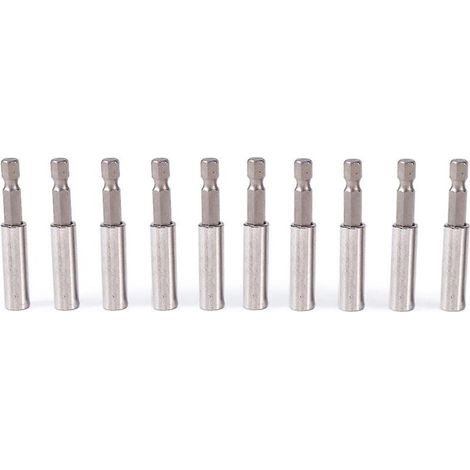 Set mit 10 sechseckigen magnetischen Verlängerungsadaptern für elektrische Bohrmaschinen (1/5)