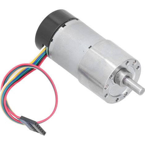 Moteur à engrenages métalliques JGB37-3530 DC 12V avec encodeur, couple élevé, vitesse 89 tr/min, réducteur pour automatismes (1/5)