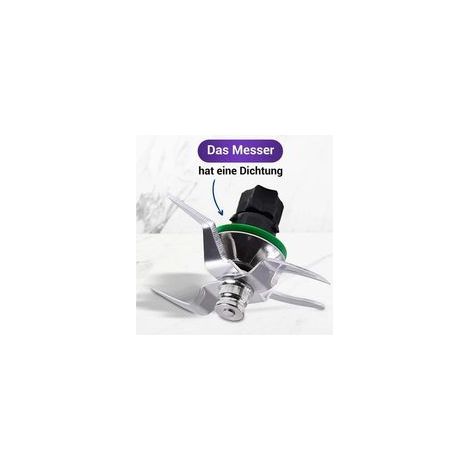 DOLASO Lame de rechange avec joint pour robot menager Vorwerk Thermomix TM5/6