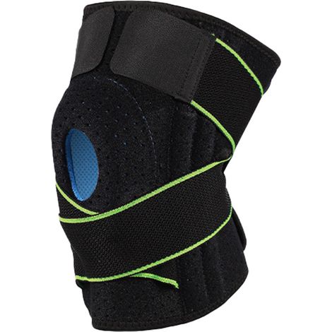 Genouillere Avec Stabilisateurs Lateraux Et Coussinet Gel Pour Rotule - Soutien De Genou Ajustable - Pour Activite Sportive Ou Recuperation - 1 Piece (1/5)