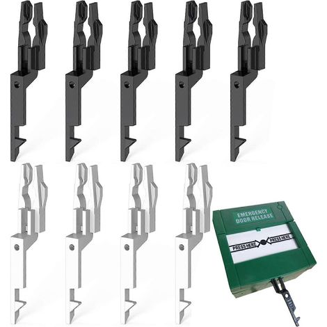 Clé de test pour déclencheur d'alarme incendie (lot de 8), 5,8 cm (2,28 pouces), de rechange, générique, compatible avec toutes les versions des déclencheurs d'alarme de type KAC. (1/5)