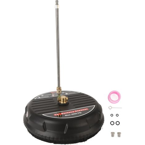 Surface cleaning attachment for 15-inch, 4000 psi pressure washer, with connecting rod (1/5)