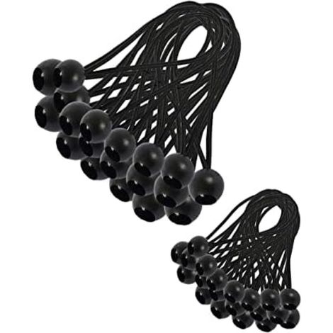 QuickShoppen – 30er-Pack Planen mit 12 cm und 18 cm Gummikugelspanner – Elastische Planenverstärkung für Camping, Garten, Partys und Pavillons (1/5)