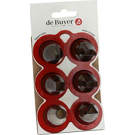 De Buyer - Sélection de 6 douilles à formes géométriques (1/2)