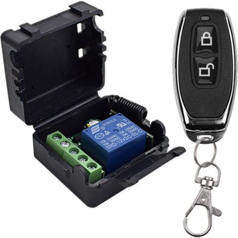 433Mhz Télécommande sans Fil Universelle Interrupteur DC 12V 1CH Module Récepteur Relais RF Transmetteur Momentané Loquet à Bascule pour LED.Pompe.Voiture(émetteurs2 Boutons+1Récepteur 1CH) (1/5)