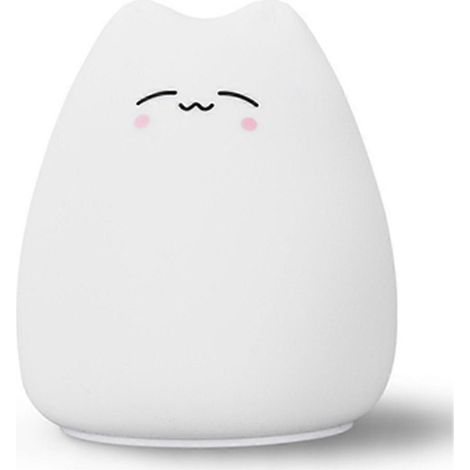 Mini veilleuse chat, lampe tactile 7 couleurs, décoration pour chambre à coucher, chats intelligents (1/5)