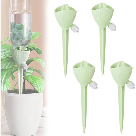 4 arroseurs automatiques, vitesse de goutte réglable, pour différentes tailles de bouteilles, arrosage goutte à goutte, goute a goute arrosage exterieur (1/5)