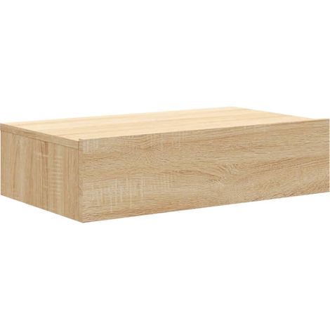 Mueble TV multimedia estantería para televisión buffet para televisión comedor salón dormitorio con iluminación LED roble Sonoma 60 x 35 x 15,5 cm marrón 020026956