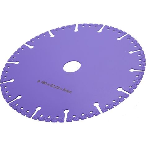 Disque de coupe diamanté brasé sous vide pour la démolition de carreaux de céramique, meule de 180 mm de diamètre (1/5)