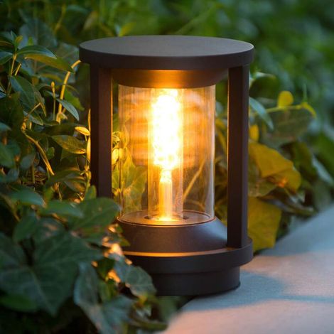 [NEUWERTIG] B-Ware Lucide Sockelleuchte Außenleuchte Cadix LED Gartenlampe schwarz 22cm IP65 Lampe (1/2)