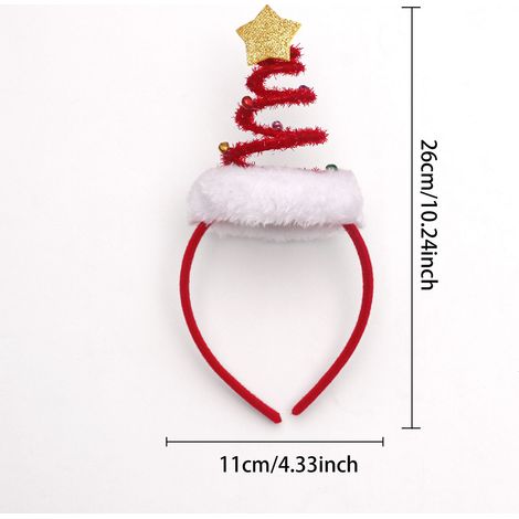 Serre-tête en forme de sapin de Noël – Accessoires de fête pour enfants et adultes – Adorables serre-têtes en forme de sapin de Noël (1/3)