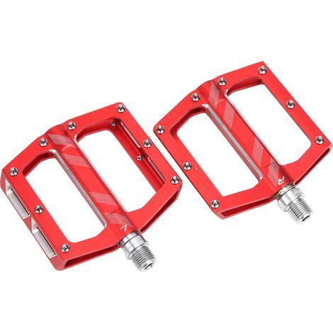 Aluminiumlegierungslager für Mountainbike-Pedale, Flatpedale für Rennräder, Rennrad-Adapterteile, rote Teile (1/5)