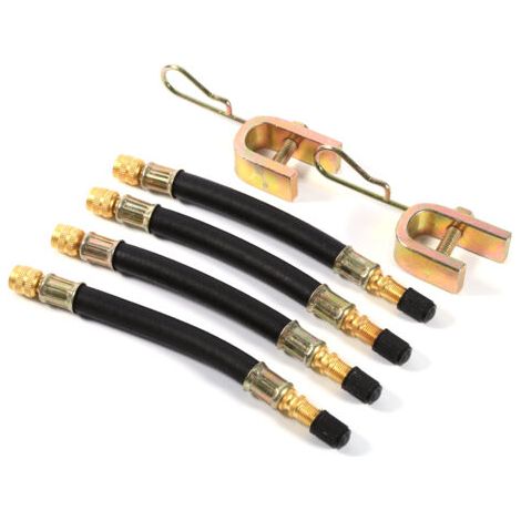 QORVA-Extension de Valve de pneu Flexible 4x140mm, pinces d'adaptateur de Transit de camion de roue de pneu