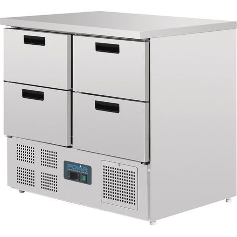 Table réfrigérée positive - 4 tiroirs 240 L - Polar