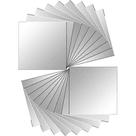 Feuilles de miroir flexibles, autocollants muraux miroir, miroir auto-adhésif (1/5)
