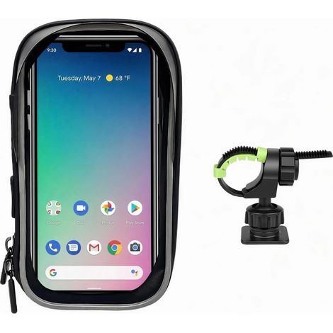 Support Téléphone Vélo Étanche, Sacoche Vélo Guidon Cadre, Porte Téléphone Vélo avec Housse, Sacoche Vélo VTT Guidon