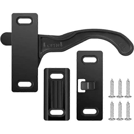 Quincaillerie de porte d'entrée avec loquet et poignée droite pour porte moustiquaire de camping-car (1/5)