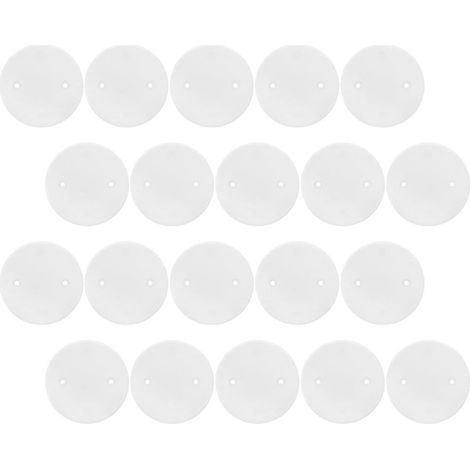Plaque De Recouvrement Plafond Ronde Cache Trou Plafond En Plastique 4.13X4.13X0.12In Couvercle Électrique Pour Murs Et Plafonds Lot De 20 Maison Bureau (1/5)