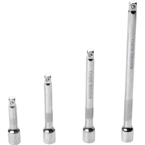 Fahrrad-Drehmomentschlüssel-Set, 4-teilig, langlebig, 1/4–6,3 mm langer Ratschenschlüssel, Schnellspanner, Steckschlüssel-Verlängerung (1/5)