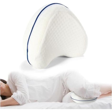 Coussins Relève-Jambes, Ergonomique Coussin Entre Jambes pour Dormir, Oreiller Jambes en Mousse Mémoire de Forme, Coussin pour (1/4)
