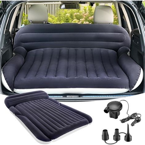 Matelas Gonflable SUV avec 2 oreillers - Lit de Voiture épais et floqué - Matelas de Voyage Mobile pour Camping et extérieur - Gonflage et dégonflage Rapide avec Pompe à air électrique (1/5)
