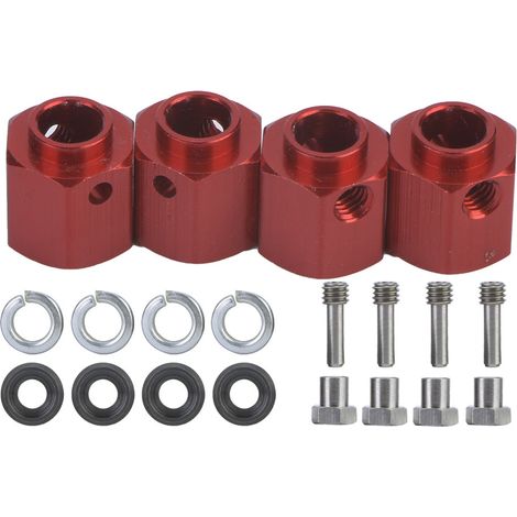 4 pièces Élargisseurs de Jantes Métalliques pour TRAXXAS TRX-4, Set d'Extension de Voiture RC 1/10 (12mm) (1/5)