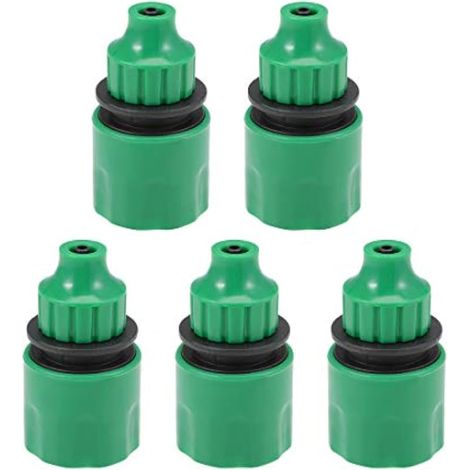Raccord rapide adaptateur tuyau 4/7 OD irrigation jardin 5 pièces (1/5)