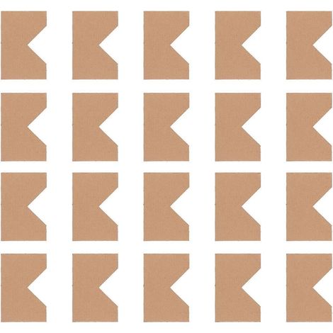 100 protections d'angle en carton kraft pour cadres photo (1/4)