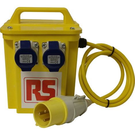 Rs Pro – Transformateur pour tableau électrique 3.3kVA – Tension primaire 110V, secondaire 230V – Courant 2 x 16A – Alimentation stable et sécurisée (1/2)