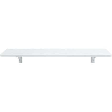 Table murale pliante en MDF blanche pour petit espace, bureau ou cuisine (1/5)