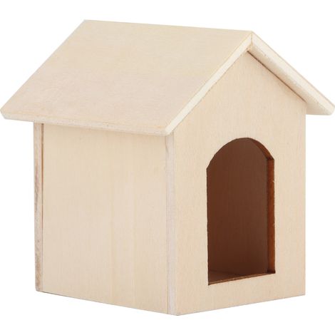 Maison de poupée en bois à l'échelle 1:12, niche miniature simulée, accessoire de jeu d'imitation, niche de couleur unie (1/5)