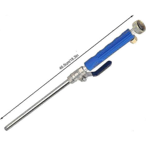 2026 Suitable High Pressure Water Nozzle, High Pressure Water Gun, High Pressure Water Gun for Garden Hose, Window Cleaning Sprayer (Blue) (1/5)
