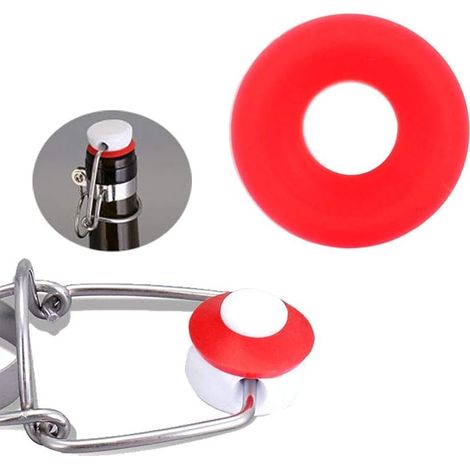 25 Pcs Joints en Silicone Rouge pour Bouteille Limonade Grolsch Swing Flip Top - Accueil Brew Bière Sceaux (1/5)