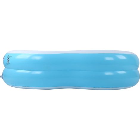 Piscine Ronde Gonflable pour Enfants Baignoire Portative en PVC de 150 Cm pour la Famille Intérieure et Extérieure (1/5)