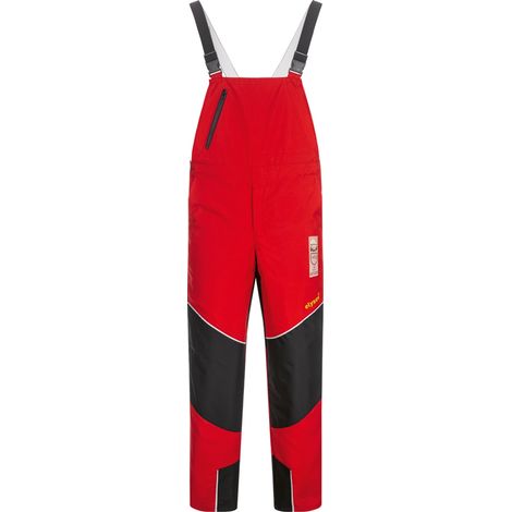 Feldtmann Schnittschutz-Latzhose SPEIERLING 22773 Gr. 24 rot/schwarz/gelb (1/5)