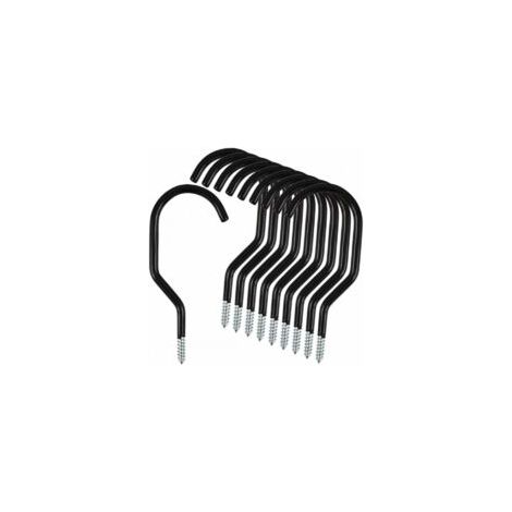 Lot de 10 Crochet de rangement pour vélo en acier inoxydable, suspension murale pour vélo (1/5)