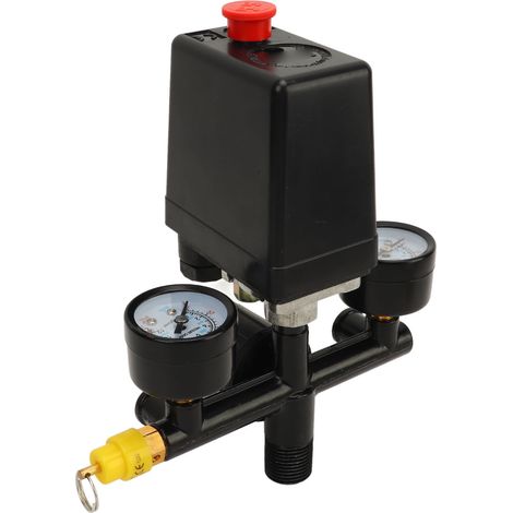 Soupape de régulation de pression pour compresseur d'air, kit de vanne à raccord rapide, style allemand, contrôleur de pression, accessoire pneumatique (1/5)