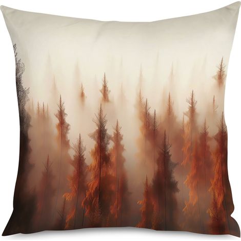 Housse de Coussin with motif forêt dans le brouillard, 60x60 cm (1/5)