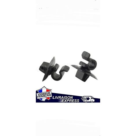 Stützclips für Motorhaube, 2 Stück, Schwarz