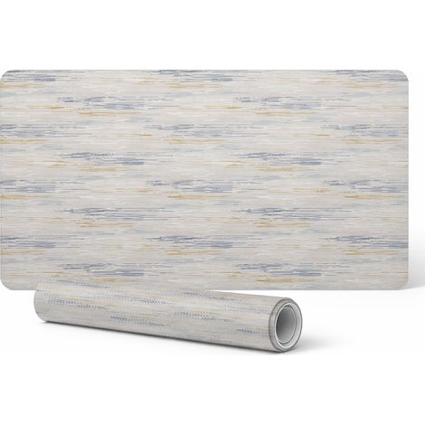Alfombrilla de escritorio decorativa elegante con l铆neas horizontales en tonos pastel, 100 x 50 cm.