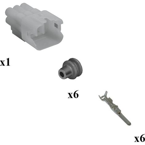 Kit Connecteur HM Sealed Femelle 6 Voies Type A