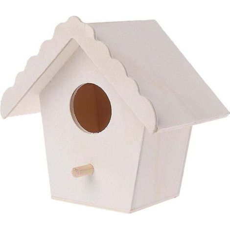 Nichoir en bois pour l'extérieur Nichoirs avec perchoir à peindre pour les enfants