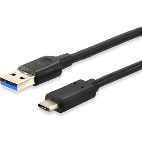 Equip 128345 cavo USB USB 3.2 Gen 1 (3.1 Gen 1) 0,5 m USB C USB A Nero (1/4)