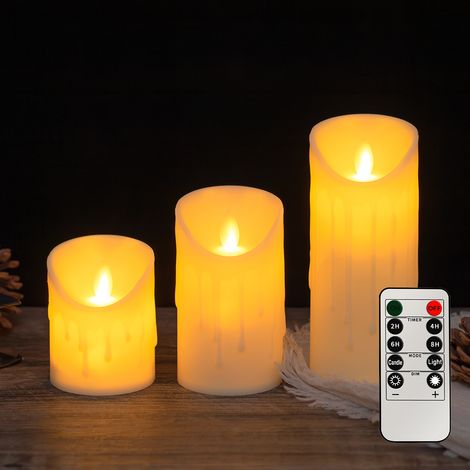 Lampe bougie électronique LED, lampe décorative fausse bougie simulée, accessoire de décoration romantique pour mariage, lumi(Y065) (1/5)