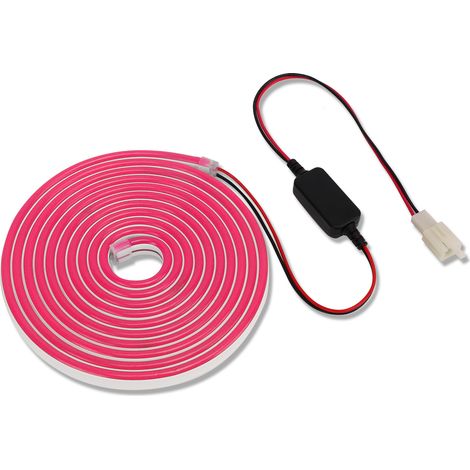 Bande lumineuse LED rose pour coffre avant de voiture, IP67, remplacement pour éclairage d'ambiance, compatible avec Tesla Model 3 2018-2020, 12-16 V CC (1/5)